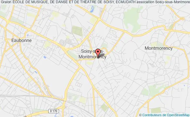 plan association École De Musique, De Danse Et De ThÉÂtre De Soisy, Ecmudath Soisy-sous-Montmorency
