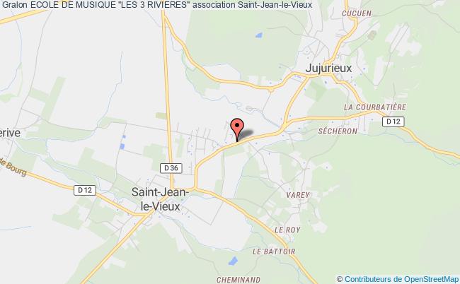 plan association Ecole De Musique "les 3 Rivieres" Saint-Jean-le-Vieux