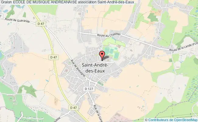 plan association Ecole De Musique Andreanaise Saint-André-des-Eaux