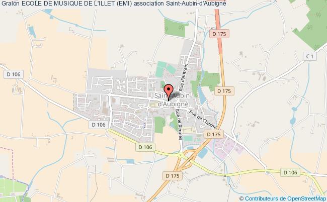 plan association Ecole De Musique De L'illet (emi) Saint-Aubin-d'Aubigné
