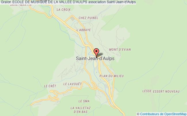 plan association Ecole De Musique De La Vallee D'aulps Saint-Jean-d'Aulps