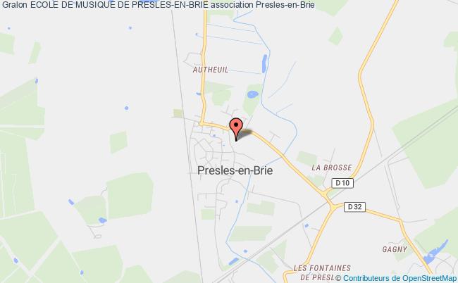 plan association Ecole De Musique De Presles-en-brie Presles-en-Brie
