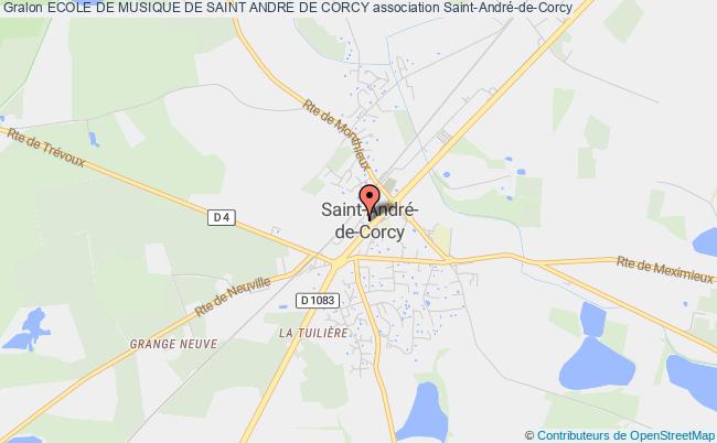 plan association Ecole De Musique De Saint Andre De Corcy Saint-André-de-Corcy