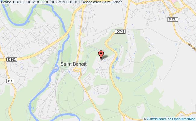 plan association Ecole De Musique De Saint-benoit Saint-Benoît