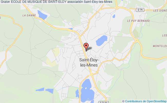plan association École De Musique De Saint-eloy Saint-Éloy-les-Mines