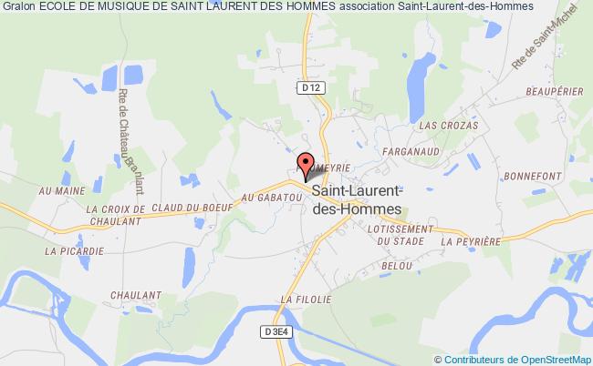 plan association Ecole De Musique De Saint Laurent Des Hommes Saint-Laurent-des-Hommes