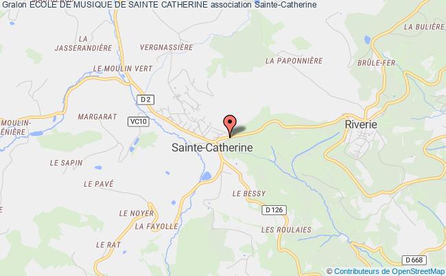 plan association Ecole De Musique De Sainte Catherine Sainte-Catherine
