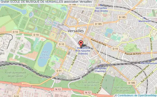 plan association Ecole De Musique De Versailles Versailles