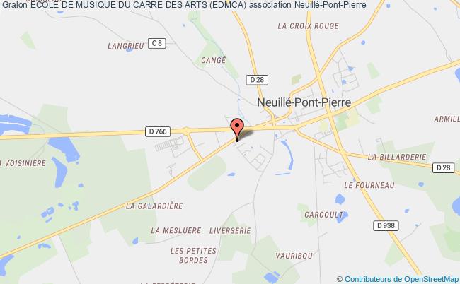 plan association Ecole De Musique Du Carre Des Arts (edmca) Neuillé-Pont-Pierre