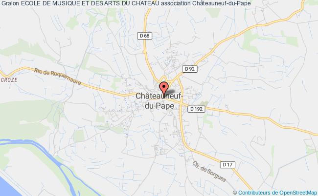 plan association Ecole De Musique Et Des Arts Du Chateau Châteauneuf-du-Pape