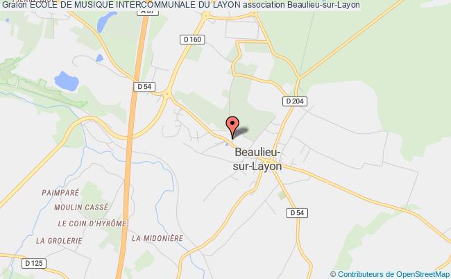 plan association Ecole De Musique Intercommunale Du Layon Beaulieu-sur-Layon