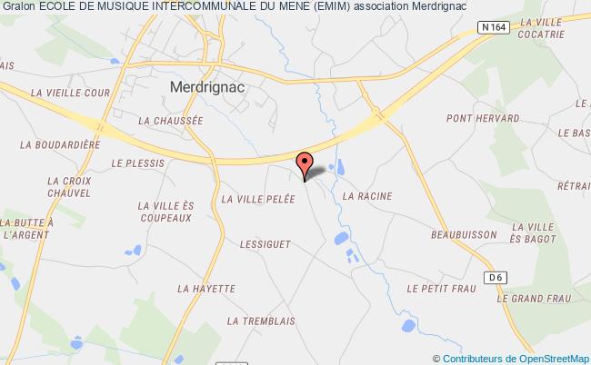 plan association Ecole De Musique Intercommunale Du Mene (emim) Merdrignac