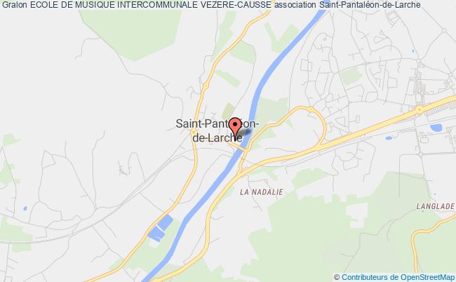 plan association Ecole De Musique Intercommunale Vezere-causse Saint-Pantaléon-de-Larche