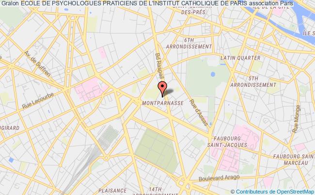 plan association Ecole De Psychologues Praticiens De L'institut Catholique De Paris Paris