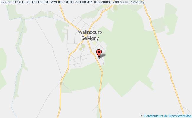 plan association Ecole De TaÏ-do De Walincourt-selvigny Walincourt-Selvigny