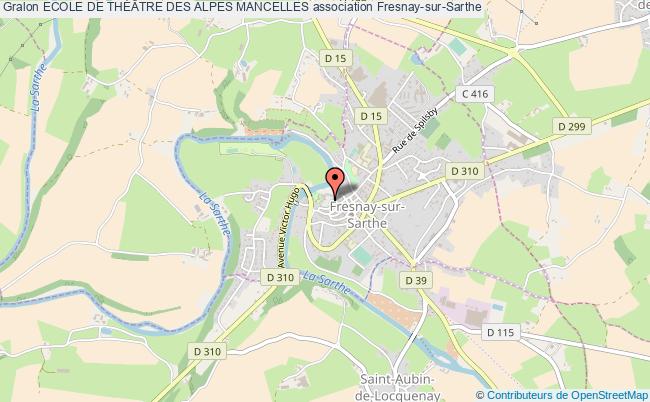 plan association Ecole De ThÉÂtre Des Alpes Mancelles Fresnay-sur-Sarthe