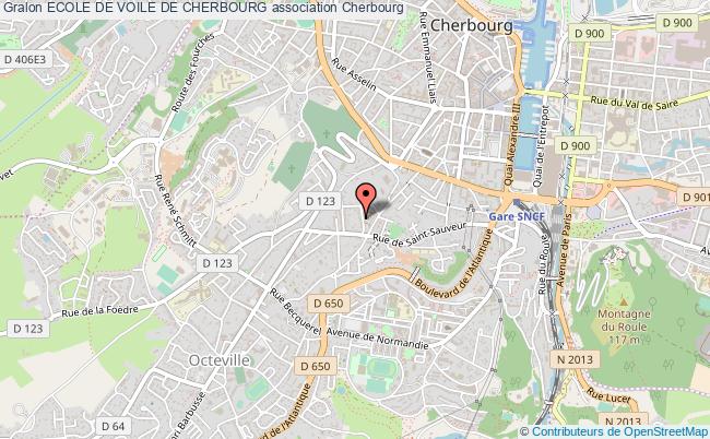 plan association Ecole De Voile De Cherbourg Cherbourg-Octeville