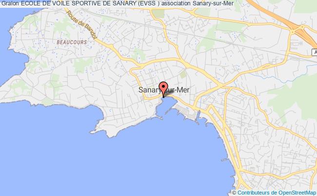 plan association Ecole De Voile Sportive De Sanary (evss ) Sanary-sur-Mer