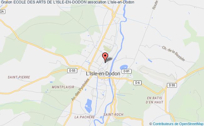 plan association Ecole Des Arts De L'isle-en-dodon L'Isle-en-Dodon