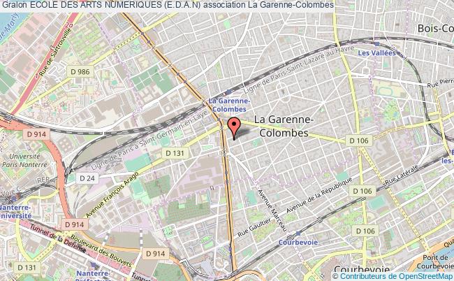plan association Ecole Des Arts Numeriques (e.d.a.n) Garenne-Colombes