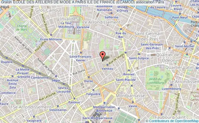 plan association Ecole Des Ateliers De Mode A Paris Ile De France (ecamod) Paris