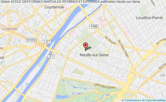 plan association Ecole Des Formes Martiales Internes Et Externes Neuilly-sur-Seine