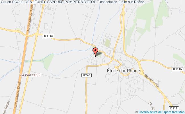 plan association Ecole Des Jeunes Sapeurs Pompiers D'etoile Étoile-sur-Rhône