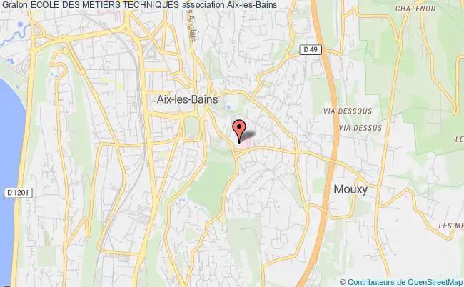 plan association Ecole Des Metiers Techniques Aix-les-Bains