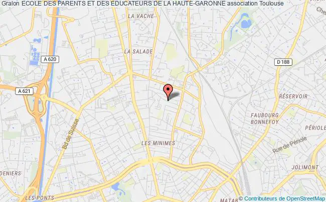 plan association Ecole Des Parents Et Des Educateurs De La Haute-garonne Toulouse