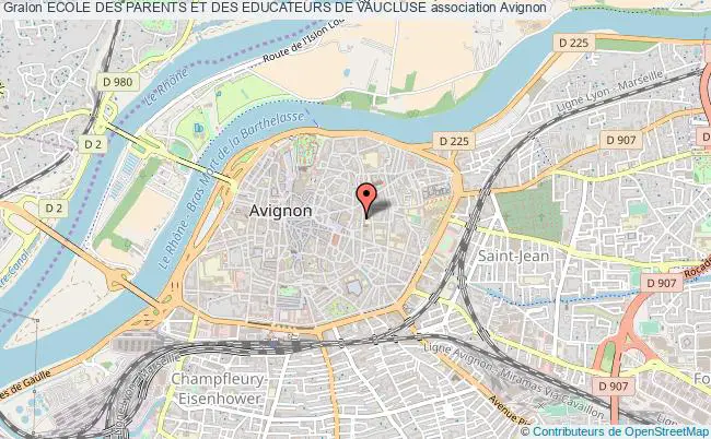 plan association Ecole Des Parents Et Des Educateurs De Vaucluse Avignon