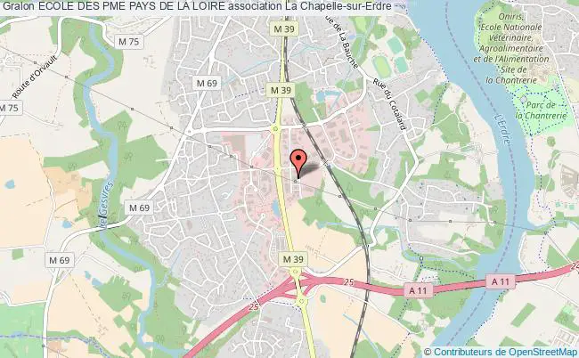 plan association Ecole Des Pme Pays De La Loire Chapelle-sur-Erdre