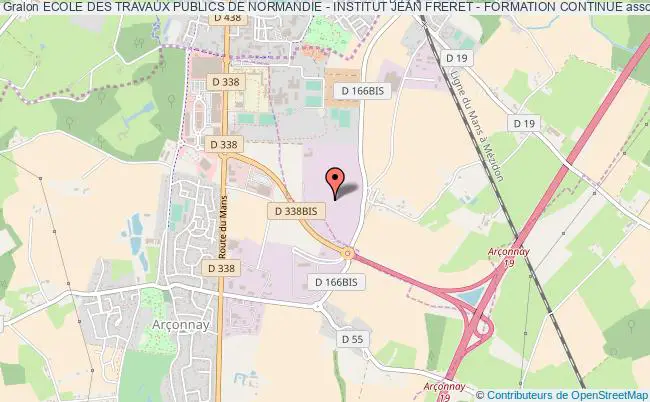 plan association Ecole Des Travaux Publics De Normandie - Institut Jean Freret - Formation Continue Saint-Paterne