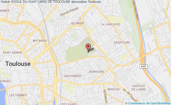 plan association Ecole Du Chat Libre De Toulouse Toulouse