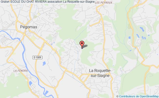 plan association Ecole Du Chat Riviera La    Roquette-sur-Siagne