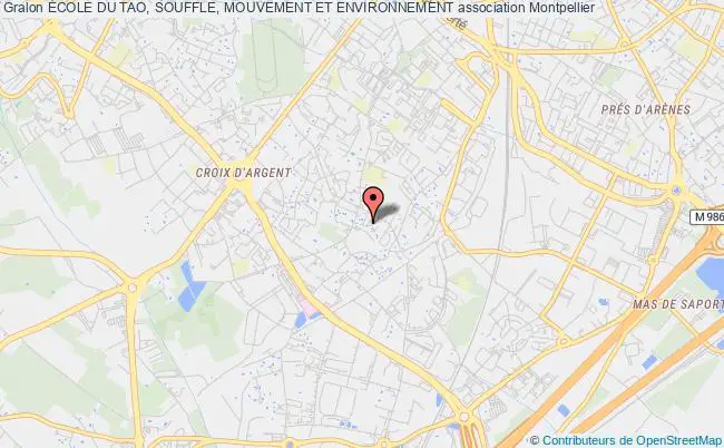 plan association École Du Tao, Souffle, Mouvement Et Environnement Montpellier