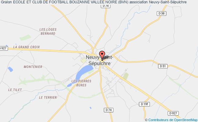 plan association Ecole Et Club De Football Bouzanne VallÉe Noire (bvn) 