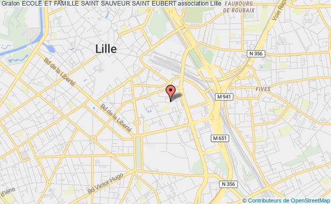 plan association Ecole Et Famille Saint Sauveur Saint Eubert Lille