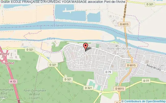 plan association Ecole FranÇaise D'ayurvedic Yoga Massage Pont-de-l'Arche