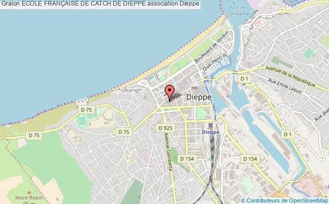 plan association Ecole FranÇaise De Catch De Dieppe Dieppe