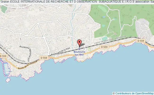 plan association Ecole Internationale De Recherche Et D Observation  Subaquatique E.i.r.o.s Saint-Raphaël