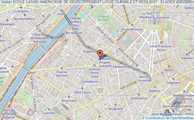 plan association Ecole Latino-americaine De Developpement Local Durable Et Resilient - Elades Paris