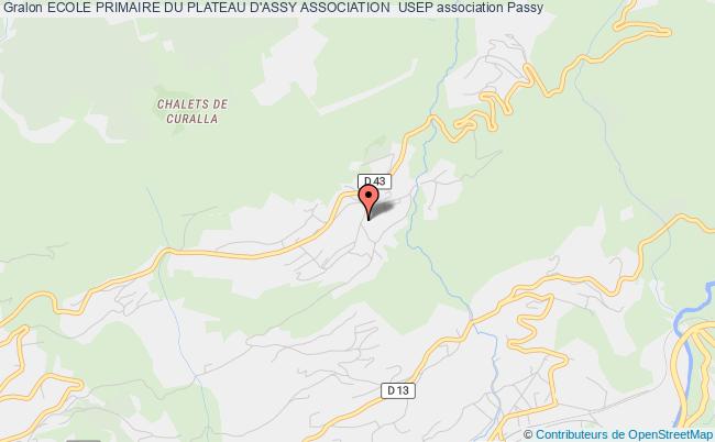 plan association Ecole Primaire Du Plateau D'assy Association  Usep Passy