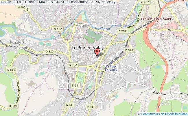 plan association Ecole Privee Mixte St Joseph Le    Puy-en-Velay