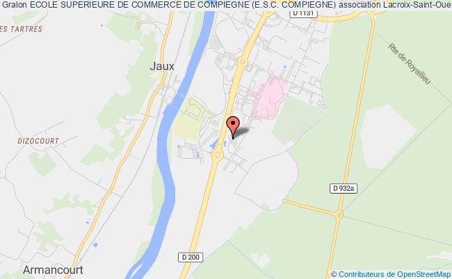 plan association Ecole Superieure De Commerce De Compiegne (e.s.c. Compiegne) Lacroix-Saint-Ouen