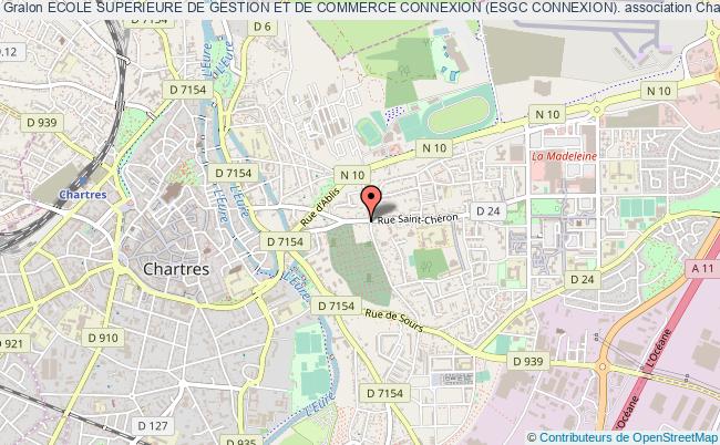 plan association Ecole Superieure De Gestion Et De Commerce Connexion (esgc Connexion). Chartres