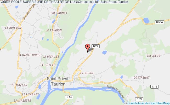 plan association École SupÉrieure De ThÉÂtre De L'union Saint-Priest-Taurion