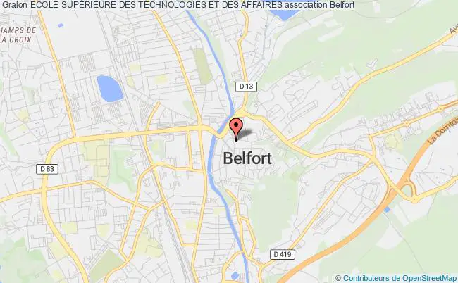 plan association Ecole SupÉrieure Des Technologies Et Des Affaires Belfort
