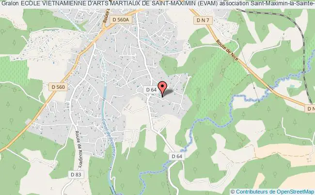 plan association Ecole Vietnamienne D'arts Martiaux De Saint-maximin (evam) Saint-Maximin-la-Sainte-Baume