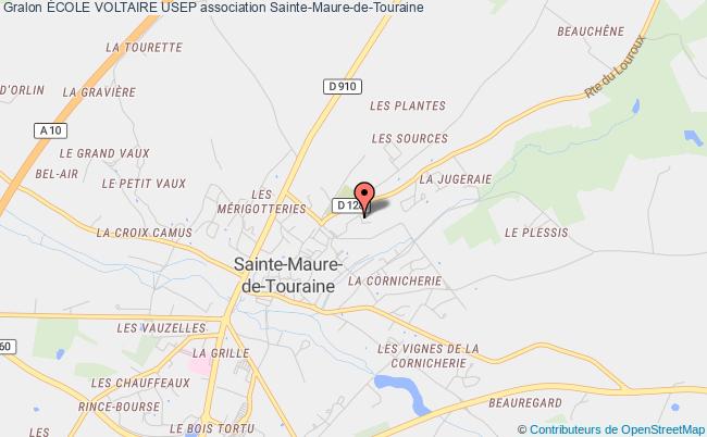 plan association École Voltaire Usep Sainte-Maure-de-Touraine