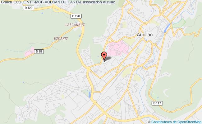 plan association Ecole Vtt-mcf-volcan Du Cantal Aurillac